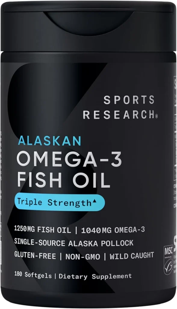 2 Sports Research Omega 3 Fish Oil 1250