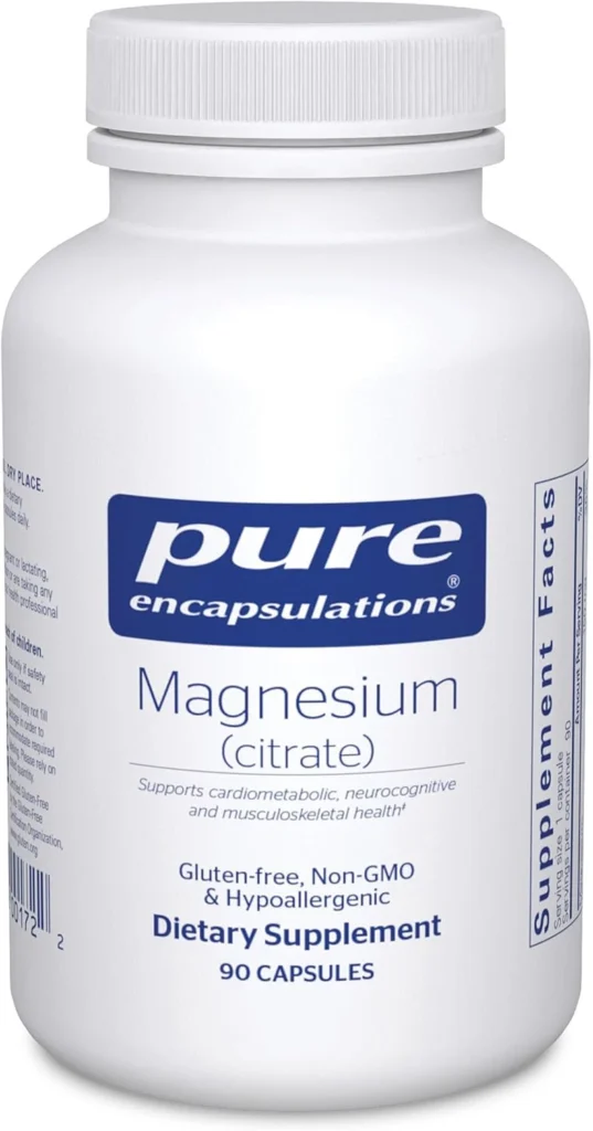 4 Pure Encapsulations Magnesium Citrate