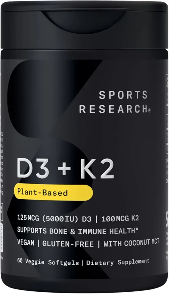 4 Vitamin D3 + K2 w (Sports Research )